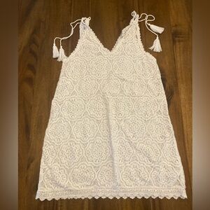 3/$12 Aerie lace crochet swim cover dress